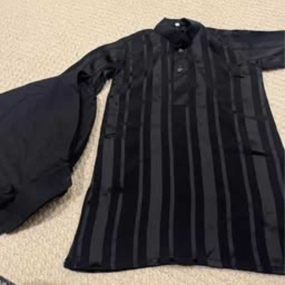 Kids black color outfit-/Pakistani Boys Kurta set